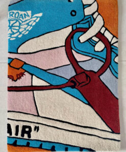 AIR JORDAN 1 UNC OFF WHITE RUG