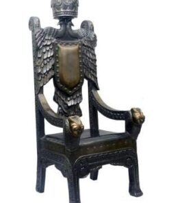 Waahkart Home Decor Stylish Wooden Color Look Royal Emperor Arm Chair Set of 2
