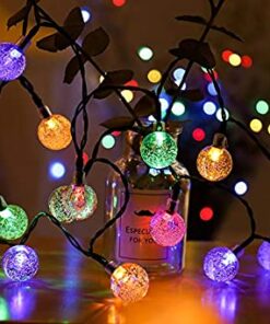 PESCA 25 LED Crystal Bubble Ball String Fairy Lights for Decoration Diwali Christmas Xmas Light for Diwali Home Decorations Lighting (Multicolour, 4 Meter)