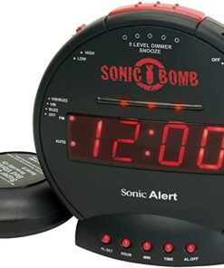 Sonic Bomb Sbb500Ss Loud Plus Vibrating Alarm Clock