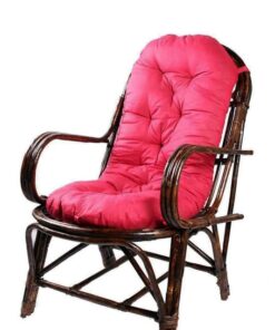 IRA Furniture Rattan Easy Chair with Cushion for Garden Balcony (Standard Size, Brown)