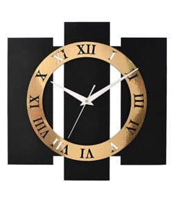 NEELEWALA Wooden Wall Clock for Home Stylish Latest 15 Inch Big Size Silent Decorative Designer Wall Clock for Home/ Living Room/ Bedroom/ Office/ Hall/ Dining Room (15*15 inch)