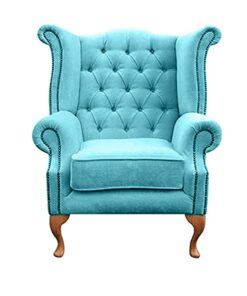 Dashkin Single Sofa Chair| Single Seater Sofa| Sofa Chair for Living Room| Wing Chair| Wing Chair for Living Room| Sofa Chair| Single Sofa| Lounge Chair| Sofa Single Seater| Arm Chair| Peacock Color|