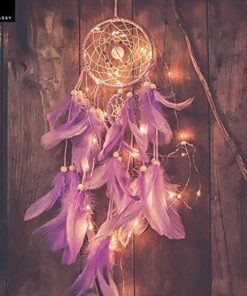 Grab Classy Cotton Dream Catcher (4.7 x 13.8 inch, Purple)