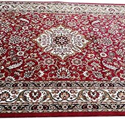 Anas carpet Acrylic Persian Carpet (Rust, 6 X 9 Feet)