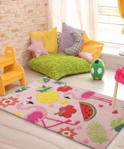 Tropical Flamingoes Rug