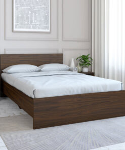 Arthur Queen Size Bed in Walnut Finish