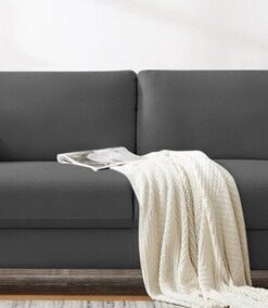 Daroo 3 Seater Sofa In Davy Grey Colour
