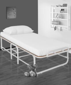 Freddie Roll-Away Single Bed in Grey Finish