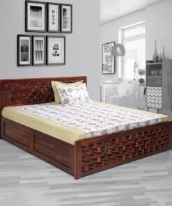 Bombay Dyeing Cotton Geometric King sized Double Bedsheet
