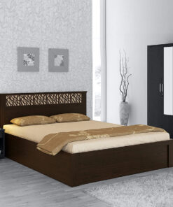 Kosmo Weave Queen Size Bed with Box Storage in Vermount Finish