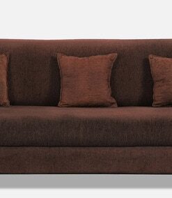 Nebula 3 Seater Sofa In Coffee Brown Colour