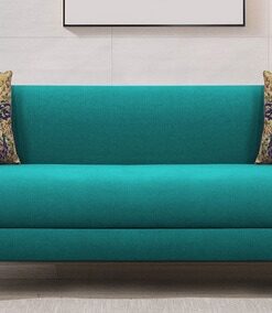 Niki 3 Seater Sofa In Sea Green Colour