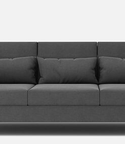 Snooky 3 Seater Sofa In Charcoal Grey Colour